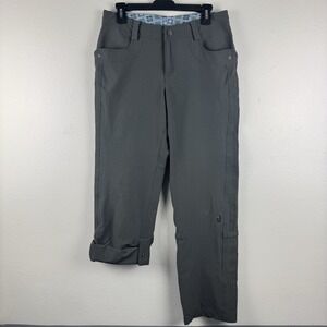 ISIS Womens roll up convertible active performance pants - GRAY - SIZE 6